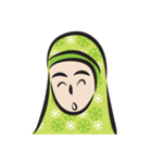 green scarf girl（個別スタンプ：12）
