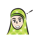 green scarf girl（個別スタンプ：15）