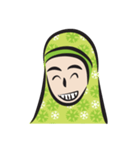 green scarf girl（個別スタンプ：19）