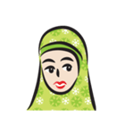 green scarf girl（個別スタンプ：20）