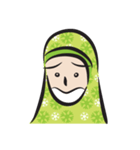 green scarf girl（個別スタンプ：21）