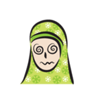 green scarf girl（個別スタンプ：22）
