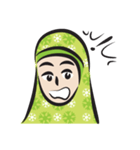 green scarf girl（個別スタンプ：23）