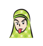 green scarf girl（個別スタンプ：24）