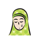 green scarf girl（個別スタンプ：26）
