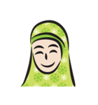 green scarf girl（個別スタンプ：28）
