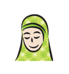 green scarf girl（個別スタンプ：29）