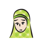 green scarf girl（個別スタンプ：31）