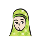 green scarf girl（個別スタンプ：39）