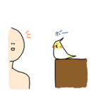 cockatiel and Java sparrow2(surreal)（個別スタンプ：18）