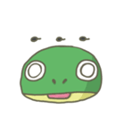 The frog on the lotus leaf（個別スタンプ：6）