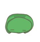 The frog on the lotus leaf（個別スタンプ：14）