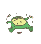 The frog on the lotus leaf（個別スタンプ：17）