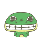 The frog on the lotus leaf（個別スタンプ：21）