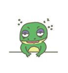 The frog on the lotus leaf（個別スタンプ：23）