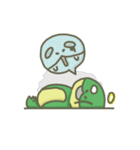 The frog on the lotus leaf（個別スタンプ：24）