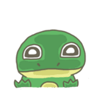 The frog on the lotus leaf（個別スタンプ：25）