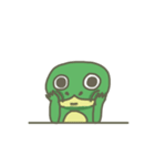 The frog on the lotus leaf（個別スタンプ：29）
