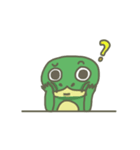 The frog on the lotus leaf（個別スタンプ：31）