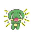 The frog on the lotus leaf（個別スタンプ：39）
