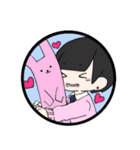 ゆうちゃんとうさぎさん（個別スタンプ：6）