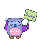 a curt owl（個別スタンプ：32）