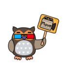 a curt owl（個別スタンプ：38）