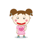 Cute Bibo Girl（個別スタンプ：1）