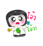 Hello！！ My name is Fujisaki. ^^（個別スタンプ：4）