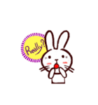 naughty rabbite 'Popo'2 (animation)（個別スタンプ：13）