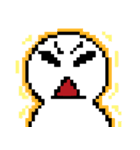 Q white face V（個別スタンプ：2）