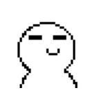 Q white face V（個別スタンプ：5）