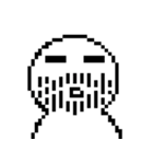 Q white face V（個別スタンプ：13）