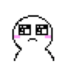 Q white face V（個別スタンプ：15）