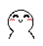 Q white face V（個別スタンプ：18）