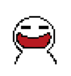 Q white face V（個別スタンプ：20）