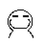 Q white face V（個別スタンプ：21）