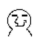 Q white face V（個別スタンプ：27）