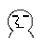 Q white face V（個別スタンプ：28）