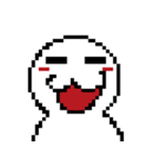 Q white face V（個別スタンプ：30）