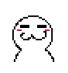 Q white face V（個別スタンプ：31）