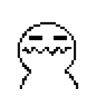 Q white face V（個別スタンプ：34）