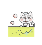 白猫さんの韓国語（個別スタンプ：38）