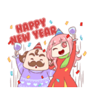 Boni ＆ Pink: Christmas ＆ New Year（個別スタンプ：32）