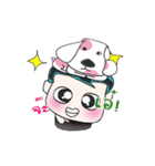 Ha Ha. My name is ToTo and dog.（個別スタンプ：19）