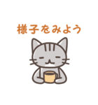 ねこの普通のスタンプ（個別スタンプ：21）