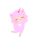 Rosy the Pink fluffy lamb（個別スタンプ：3）