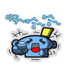 blueman No.5 : crazy talk now（個別スタンプ：8）