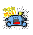 blueman No.5 : crazy talk now（個別スタンプ：10）