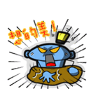 blueman No.5 : crazy talk now（個別スタンプ：14）